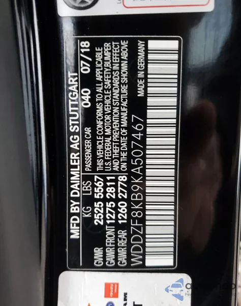 2019 Mercedes-Benz E 63 Amg-S 4Matic z USA, uszkodzony, nr VIN WDDZF8KB9KA507467